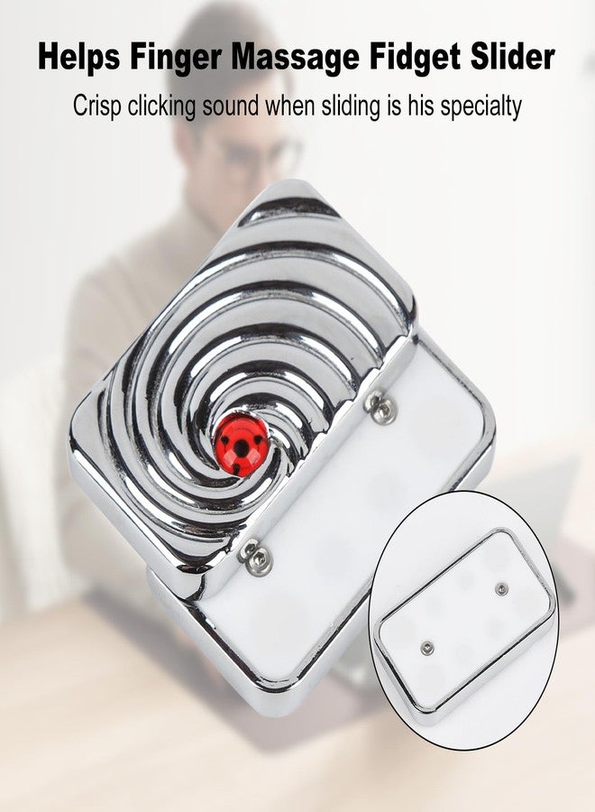 Bihevn Magnetic Fidget Slider -Infinite Magnetic Slider , EDC Fidget Toy, Metal Portable Stress Relief Tool for Adults Gifts for Boyfriends, Husbands, and Fathers（Silver） - Image 3